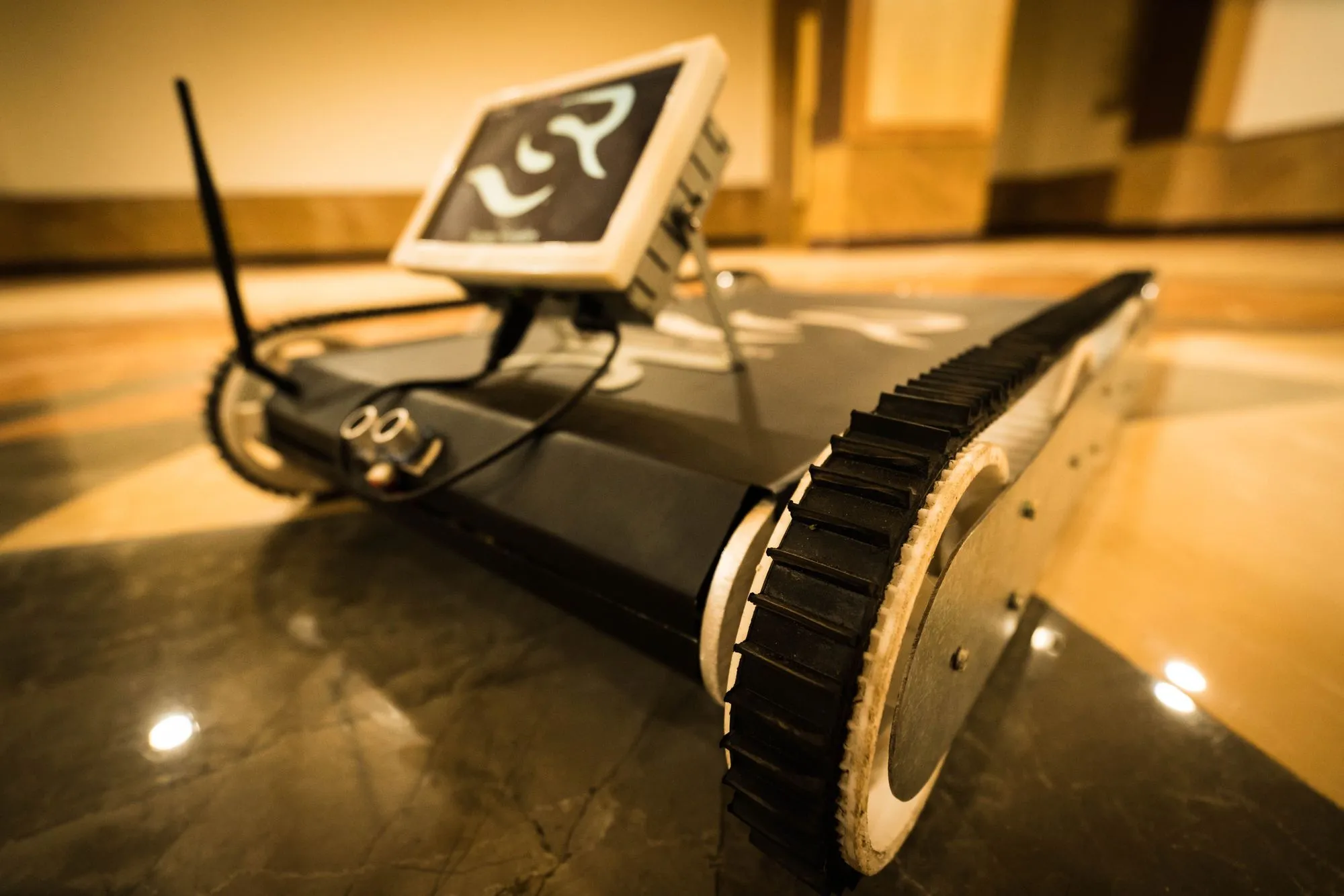 Warehouse robot — loaded configuration