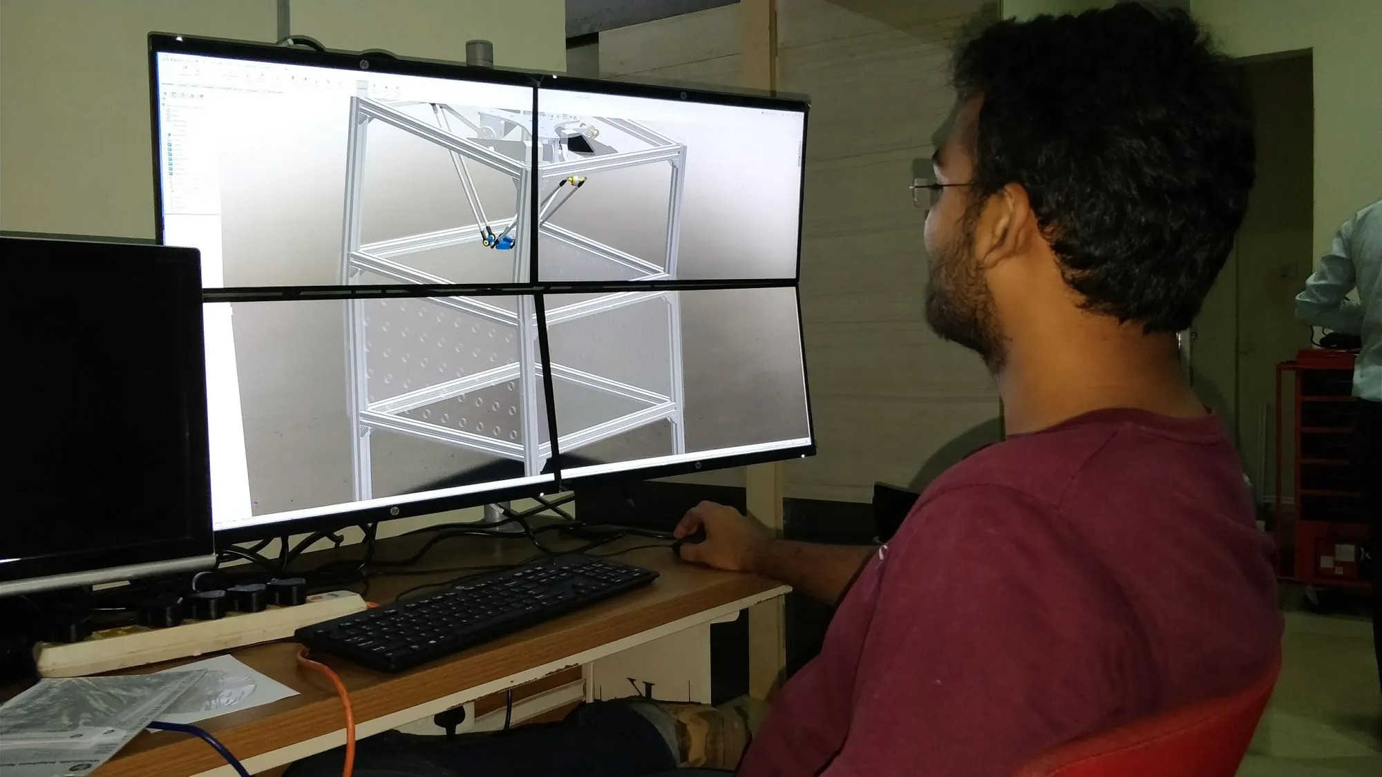 CAD workstation session — view 7
