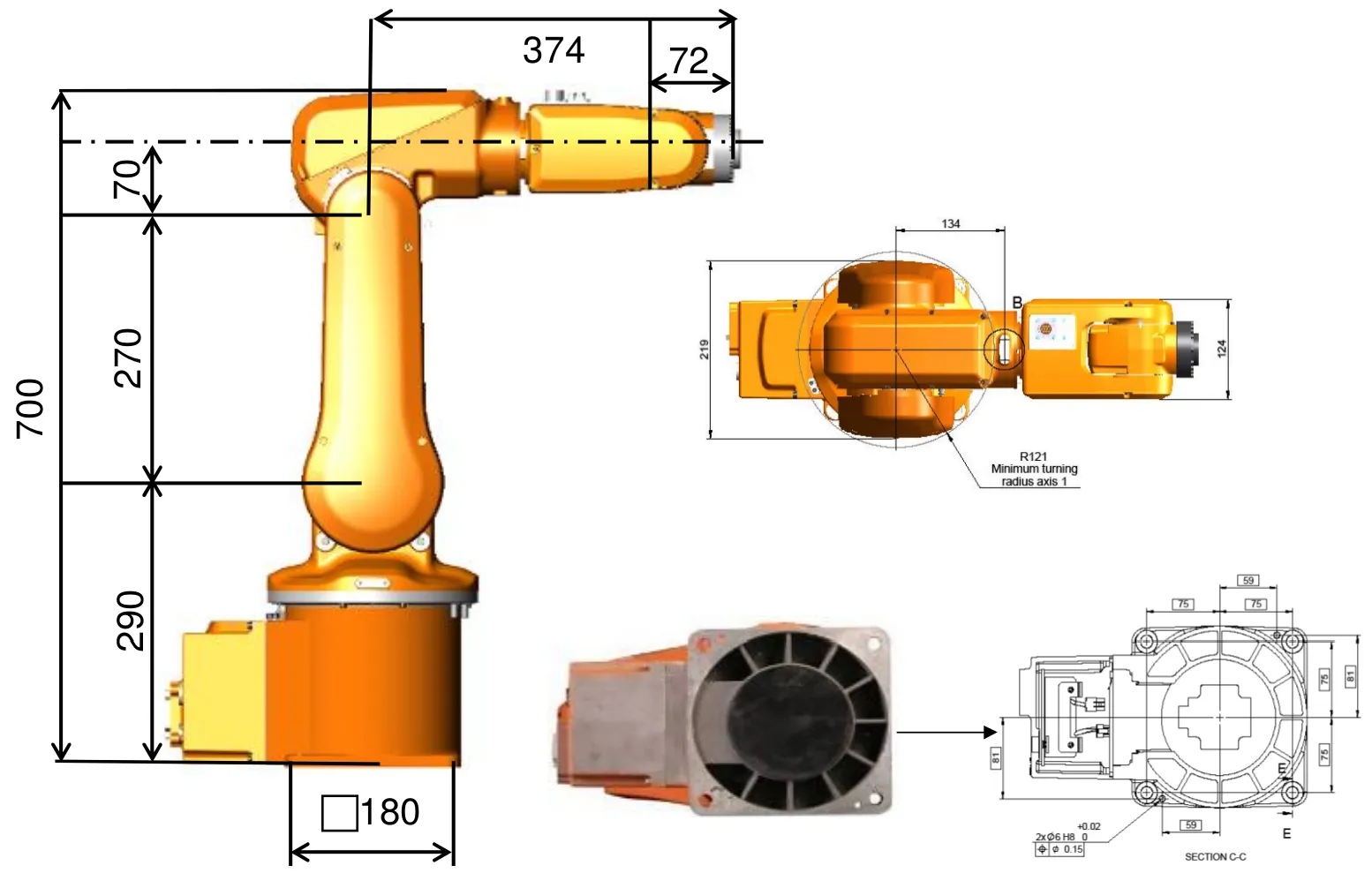 ABB IRB120 robot arm