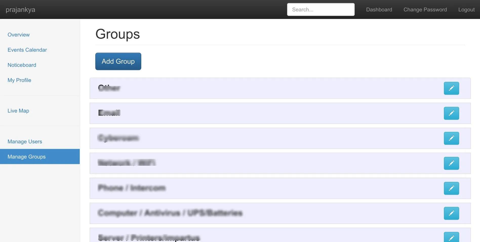 Admin create user form