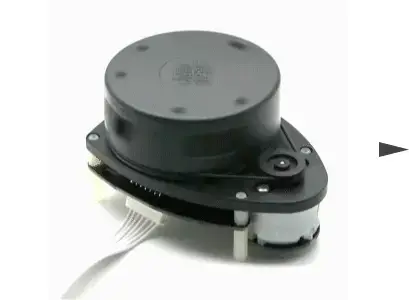 RPLidar 360 laser scanner — scan pattern animation